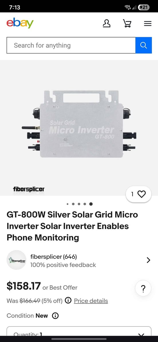 Micro inverter
Dlivary iraq kurdistan أربيل, العراق


**إذا كنت صاحب هذا الإعلان وتريد حذفه لأي سبب، رجاءا أرسل رسالة إلى الدعم الفني**