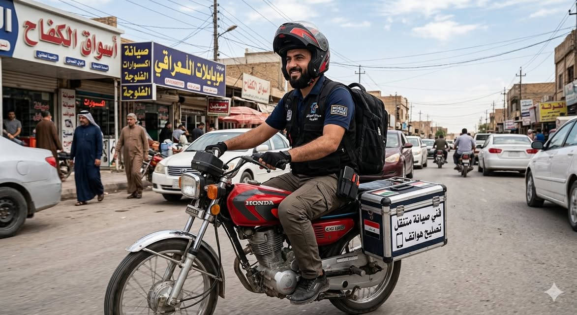 📱 هاتفك تعطل؟ لا داعي لمغادرة منزلك!
نعلم أن هاتفك هو صندوق أسرارك وأداة عملك، ولأن وقتك ثمين، قررنا أن نأتي بالورشة إليك.
لماذا تختار خدمتنا؟
• الصيانة عند باب بيتك: فنيونا المحترفون يصلون إليك أينما كنت (البيت، المكتب، أو حتى المقهى).
• أمان وخصوصية: يتم إصلاح الهاتف أمام عينيك، لا داعي لتركه في المحلات لعدة أيام.
• سرعة فائقة: أغلب المشاكل (شاشات، بطاريات، مداخل شحن) يتم حلها في أقل من 30 دقيقة.
• قطع غيار مضمونة: نستخدم أفضل قطع الغيار مع ضمان حقيقي على الخدمة.
الخدمات التي نقدمها:
1. تبديل الشاشات المكسورة.
2. استبدال البطاريات التالفة.
3. صيانة أعطال الشحن والسماعات.
4. حل مشاكل السوفت وير والتحديثات.
💡 كيف تطلب الخدمة؟
ببساطة، أرسل لنا نوع هاتفك والعطل الذي تعاني منه عبر: الخط الواتساب ***********
📞 
📍 نغطي كافة مناطق [الفلوجة)
لا تترك هاتفك مكسوراً.. نحن في الطريق إليك! 🚗💨واذا تعطلت الشاشه او اصبح فيها خلل ضمان حقك يتم استبدالها اذا لم تنكسر بسبب معين منك
