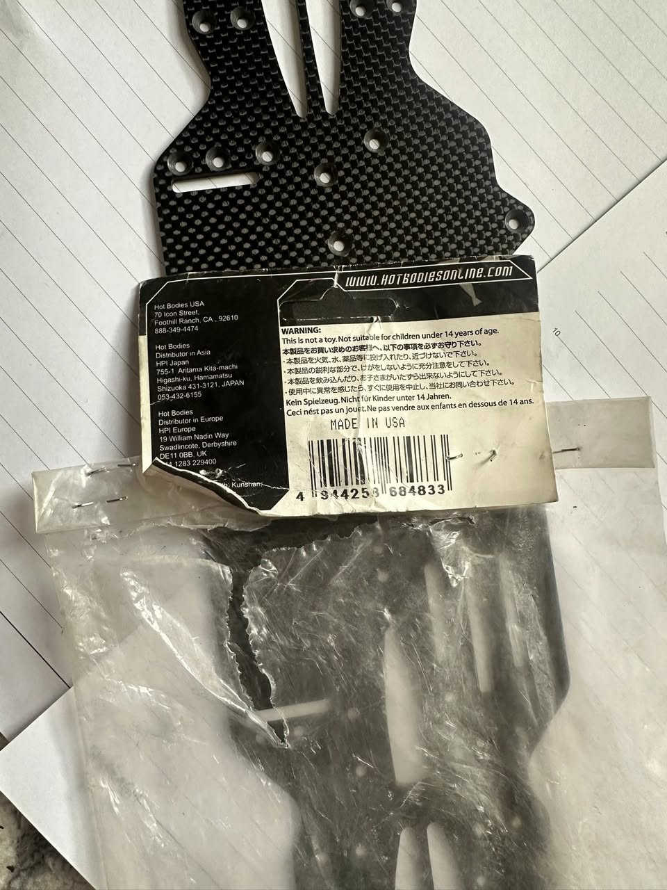 شاصي كاربون فايبر دريفت Hpi 1/10 البيع


**إذا كنت صاحب هذا الإعلان وتريد حذفه لأي سبب، رجاءا أرسل رسالة إلى الدعم الفني**