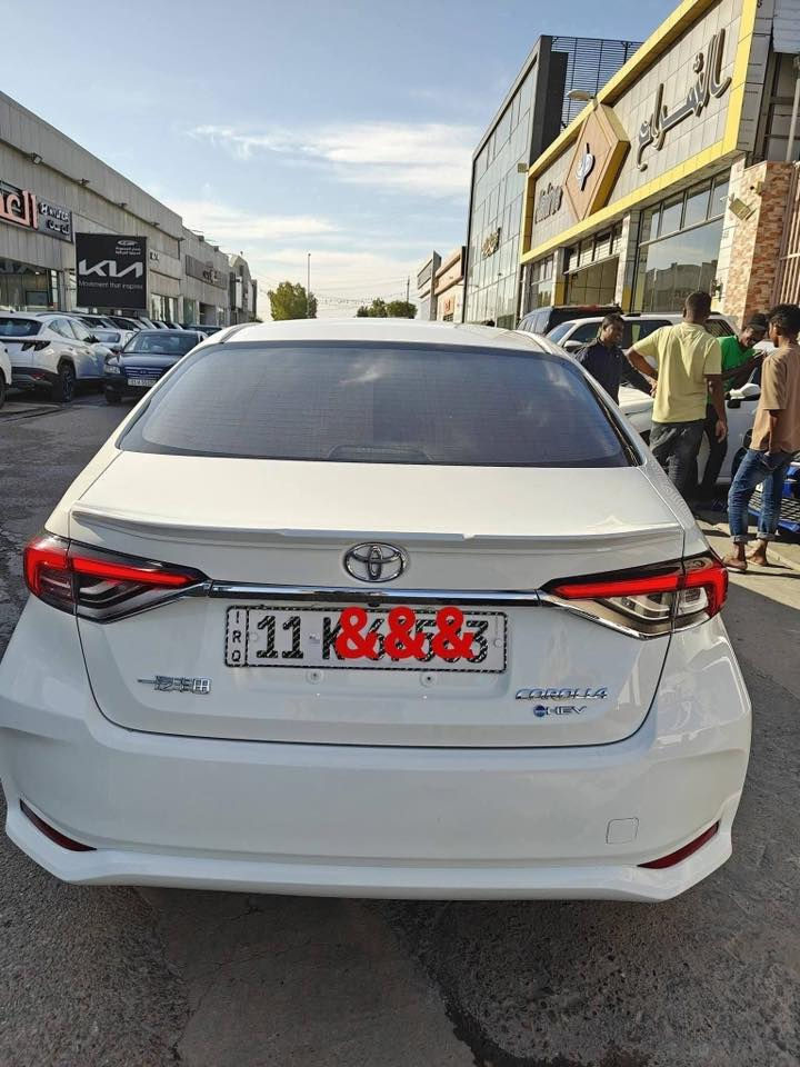 تحيه طيبه السلام عليكم
كورلا هايبرد 2025 

فول مواصفات 

عداد المسافه 3 الف 

تحكم ستيرن 

حساس خلفي أمامي 

بصمه تشغيل عن بعد 

بصمه ابواب 

تبريد أمامي خلفي 

فتحه سقف 

كامره 

رادرت 

قيادة ذاتي 

رقم بغداد دولي باسمي تحويل مباشر
السعر 110
اي استفسار اتصل وبالخدمه
***********
