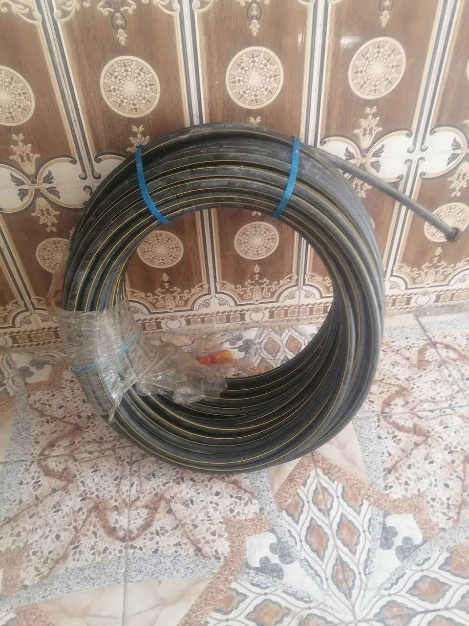 حفر صوندة الابي وتأسيسه  
نشر دبل طابوك ودفن البيوت وتنضيف ***********
