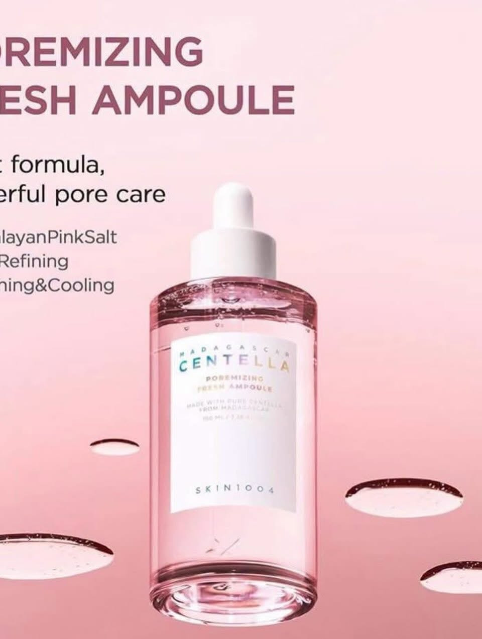 SKIN1004 Madagascar Centella Poremizing Fresh Ampoule،  سيروم كوري مخصص للعناية المكثفة بالمسام والتحكم بالإفرازات الدهنية.خلاصة سنتيلا أسياتيكا (بنسبة تتجاوز 50%): تعمل على تهدئة البشرة، تقليل الاحمرار، وترميم حاجز الجلد المتضرر.ملح الهيمالايا الوردي: ينقي المسام بعمق من الأوساخ والترسبات والدهون الزائدة بفضل غناه بالمعادن الطبيعية.مركب الببتيدات (9 أنواع): يحفز مرونة الجلد المحيط بالمسام لشدها وجعلها تبدو أصغر حجماً وأقل وضوحاً.نوع البشرة المناسبمثالي للإستخدام للبشرة الدهنية، المختلطة، والمعرضة للمسام الواسعة بفضل قوامها المائي الخفيف وسريع الامتصاص الذي لا يترك أي أثر لزج أو دهني#سنتيلا #سنتيلاّ #سنتيلا🇰🇷🇰🇷 #سنتيلا🔥 #سنتيلا_الكوري


**إذا كنت صاحب هذا الإعلان وتريد حذفه لأي سبب، رجاءا أرسل رسالة إلى الدعم الفني**