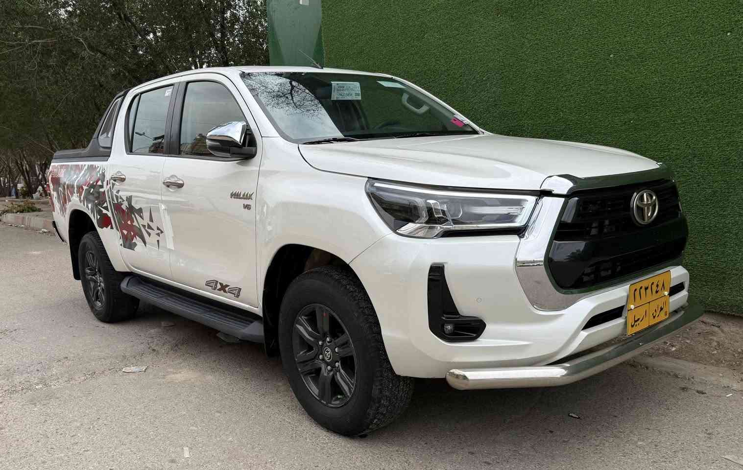 سلام عليكم
للبيع بيكم هايلوكس فور ويل TRD 
موديل 2022 سيد نهرو
محركV6
رقم أربيل سنويه ماصاقطه
سياره نضيفه كلش ماشيه 90 الف 
تخم تاير حداديه مكينه كير كفاله السعر 310 
مكان السياره بغداد
***********
