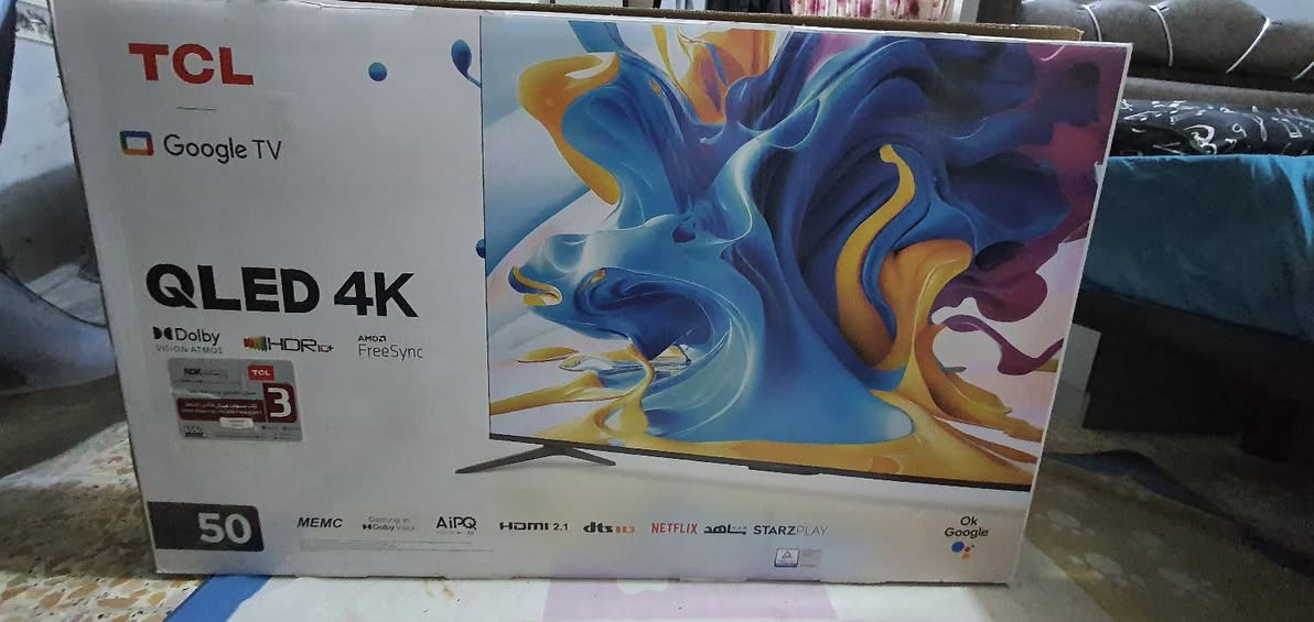 📺 للبيع شاشة TCL حجم 50 إنش بحالة ممتازة جداً
شاشة TCL موديل 50C645 بحالة شبه جديدة، استخدام قليل جداً وما زالت نظيفة وعليها اللواصق.

✨ المواصفات:
• الموديل: TCL 50C645
• الحجم: 50 إنش
• دقة العرض: 4K Ultra HD
• نوع الشاشة: QLED
• نظام تشغيل ذكي (Smart TV)
• تدعم الإنترنت والتطبيقات مثل يوتيوب ونتفلكس
• صورة واضحة وألوان قوية مناسبة للأفلام والمباريات والألعاب
• مناسبة للـ PlayStation و Xbox

📋 المعلومات المكتوبة على الكرتون:
• Voltage: 100-240V ~ 50/60Hz
• Weight Net/Gross: 8.9 / 12.7 KG
• Dimensions: 1265 × 130 × 775 MM
• Made in China

📦 الشاشة نظيفة جداً واستخدامها قليل.

💰 السعر: 500 ألف دينار
وقابل للتفاوض البسيط للجادين.

📩 للتواصل خاص.


**إذا كنت صاحب هذا الإعلان وتريد حذفه لأي سبب، رجاءا أرسل رسالة إلى الدعم الفني**