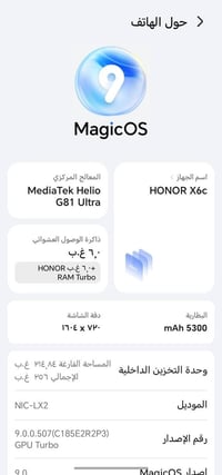 بسبب الوعود الكاذبة  للبيع جهاز هونرx6c  مستخدم 10 أيام بعده جديد  مع ...