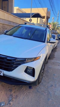 هونداي توسان 2024 هايبرد و بنزين رقم بغداد ب اسمي لون ابيض فول عدا الف...