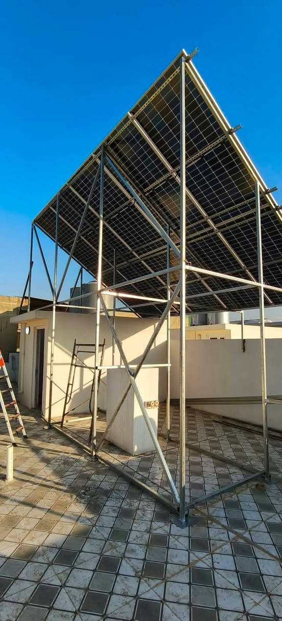 يعلن مكتبنا عن تجهيز ونصب منظومات الطاقة الشمسية للمنازل السكنية والأراضي الزراعية بكادر هندسي وإشراف مهندس كهرباء مختص وبخبرة 10 سنوات في مجال الطاقة الشمسية، علما أن جميع المواد المستخدمة من منشأ رصين.
تخلص من مشاكل الكهرباء إلى الأبد مع كهرباء 24 ساعة.
تبدأ الأسعار من 4 مليون يشمل التنفيذ بشكل كامل 
(15 أمبير نهاري - 15 أمبير ليلي)
بوردات حماية AC + DC أمان كامل للمنظومة.
بورد بازبار احترافي لتوزيع التيار بشكل متوازن.
تمديدات وكابلات أصلية + تركيب هندسي نظيف ومرتب.
للحجز والاستفسار راسلنا خاص أو اتصل بنا 
م.محمد / ***********
