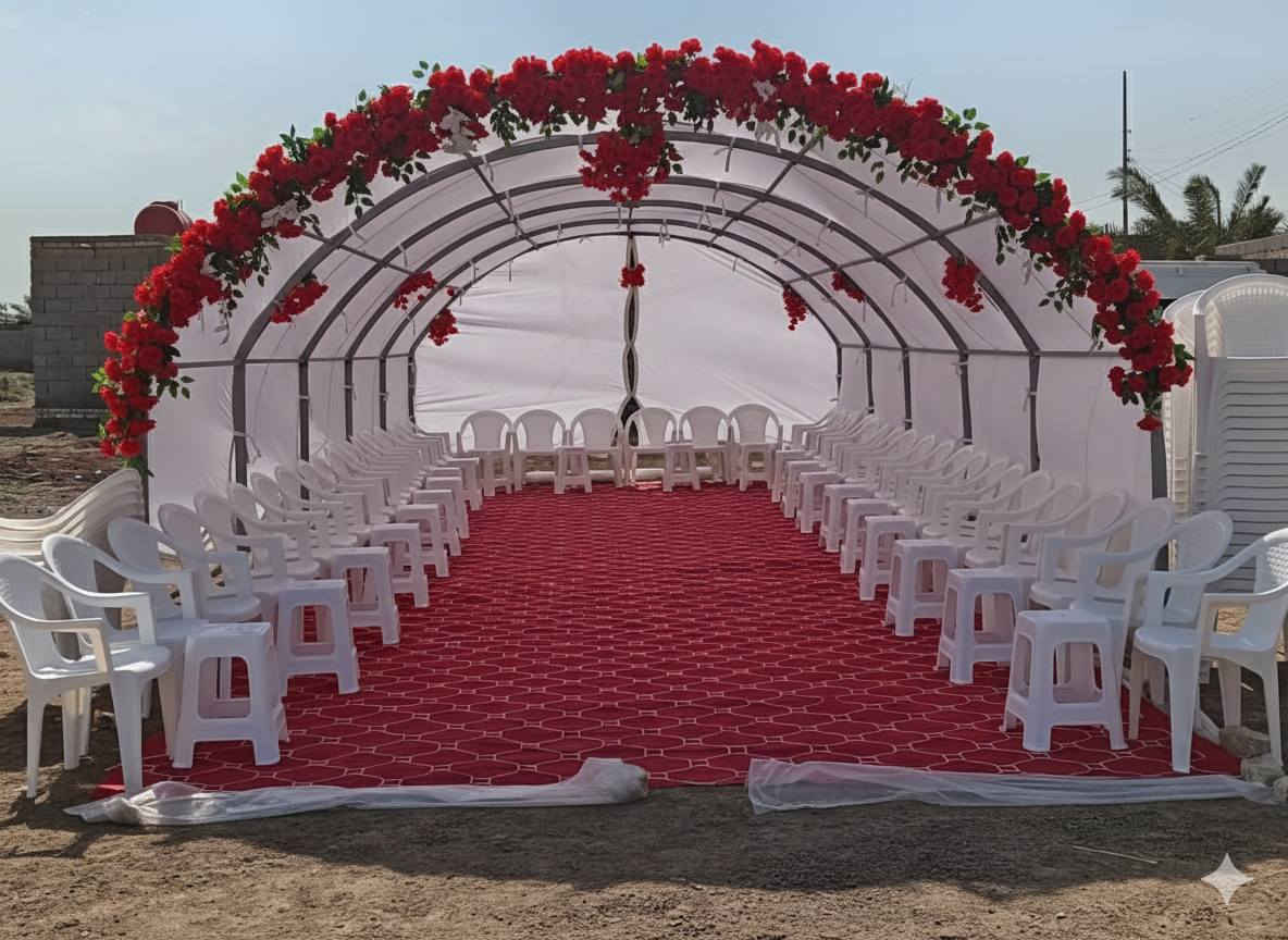 على بركه الله
مستعدون لتجهيز كافه المناسبات كراسي جوادر ميز طعام جوادر عقد جوادر عاديه مواعين مفطح كوشات خطوبه العنوان  قضاء الموفقيه شارع الرائده قرب السيطره محلات ستار كمن العايدي للاستفسار ***********
