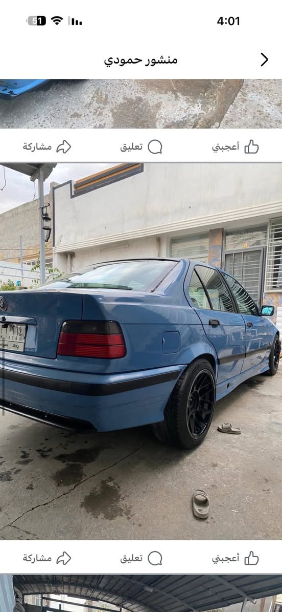 السلام عليكم للبيع او مراوس بي امE36رقم بغداد رقم مميز ولون مميز السياره حلوه وكلش نضيفه محرك6تك فانوص مكان السياره بغداد رقم الهاتف***********
