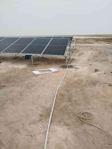 تم انجاز مشروع غطاس زراعي
متكون 60لوح لونجي اصلي 620واط
انفيرتر زراعي ثري فيز 30kw
قواعد حديد مغلون 
اسلاك خاصه 
بورد حمايه متكامل 
***********
***********
