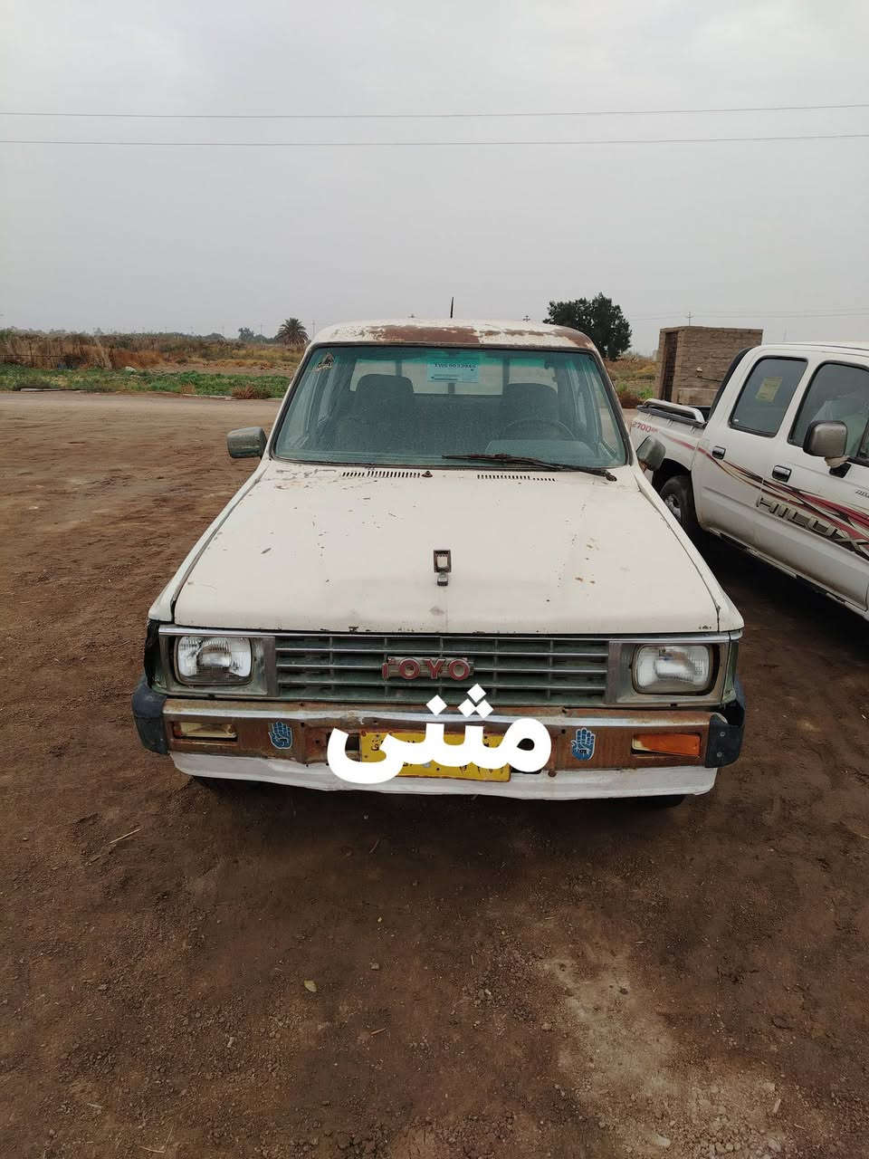 سلام عليكم بيكم تيوتا للبيع موديل 1987 سيارة جاهزة محرك وكير وحدادية شرط رقمهة مثنى سنوية صاقطة ستيرن باور تخم تاير سعر 25 مكاني ناصرية الغراف وهاذة رقمي بي واتساب ***********
