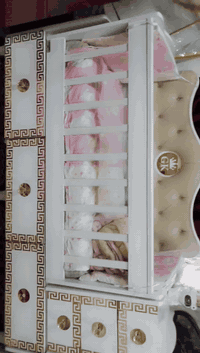 سرير أطفال • قابل للتحويل • مصدات كاملة