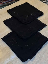 جرجيت اسود مسطر • ١٢٠سم • جملة
