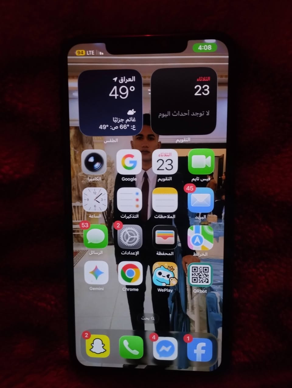 السلام عليكم ايفون 11برو ماكس جهاز نضيف مامبدل بي برغي علفحص بطاريه 76سبب البيع ضرف للاستفسار تواصل ***********
