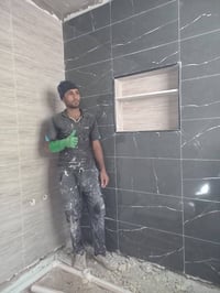 خلفه لبخ وبياض وسيراميك ارظي وجداري شغل درجه اولى والتزام بل عمل متفرق...