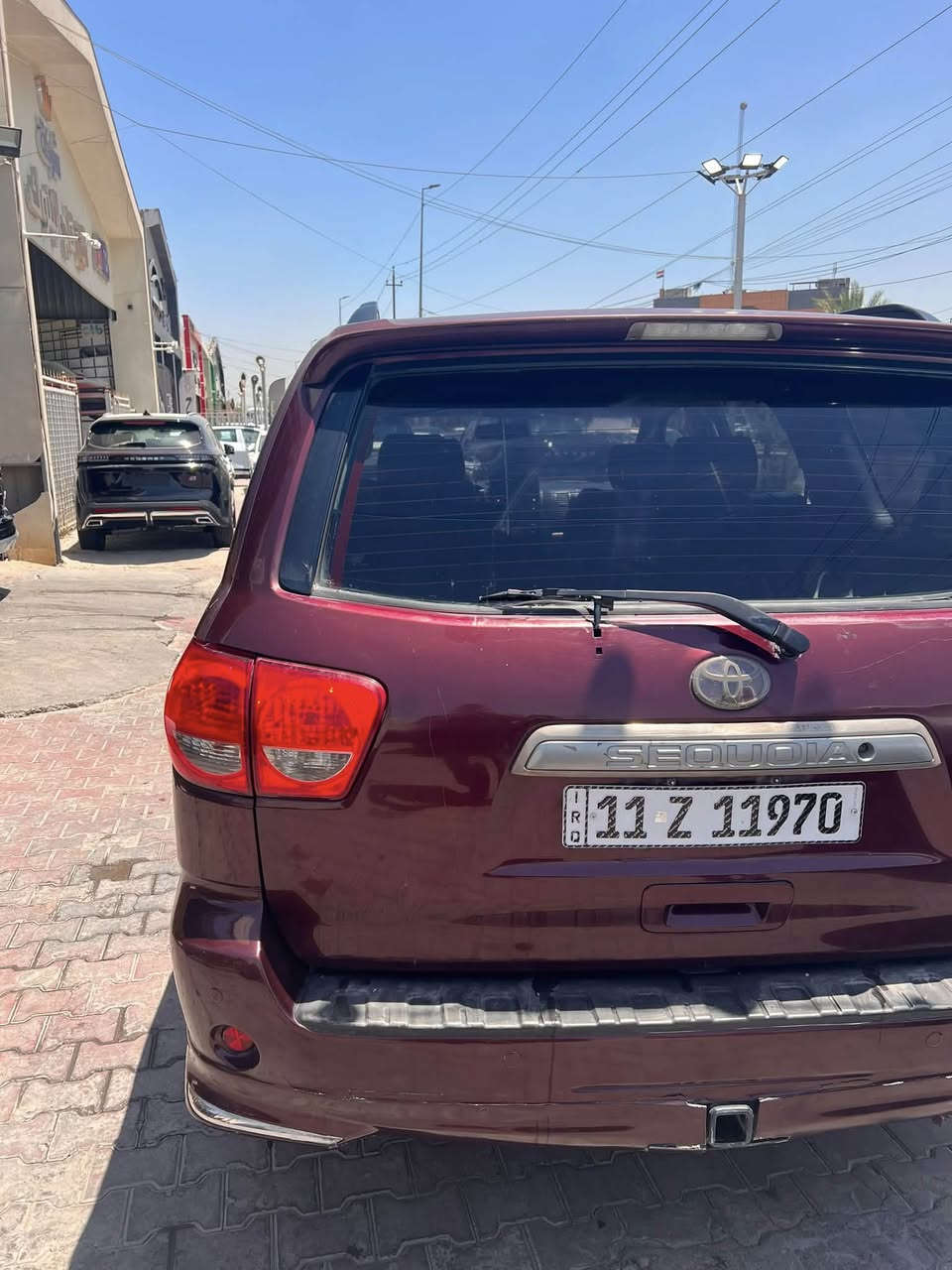 تيوتا سيكويا  بلاتينيوم اعلى  فئه
بسمي  رقم بغداد الجديد 

موصفاتههً معروفه

داخل مشمشي  

.الموديل:2009

.المواصفات(platnum) 1/1

.سلايد روف

كشناتً جلد

.زراكات 

.كامره

.تحكم ستيرن جهتين

.ستيرن كهرباء

.كشنات جلد +تدفئه تبريد

.بردات جانبيه بلاديه

.شاشه ايباد
مواصفات هواي بيها  للبيع سعر 145 ورقه وبيها مجال قليل لان سياره بيها تلحضات قليله كير محرك اكسل تبريد مكفول سياره بيها قطعه صبغ او ثنين ماعرف  مافاحصها مكاني بغداد 

‭***********‬
