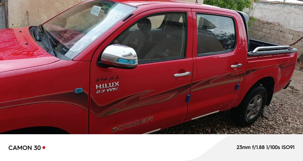 تویوتا هایلوکس مودیل 2011کویتی شاصی 19بس بولند سبغ  محرك مفتوح سیارە نضیف جدآا ماشی بشارع200 سعر163 مجال *********** اكر, نينوى
