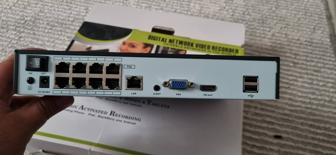 للبيع
جهازين NVR
1- NVR WIFI 
مع شاشة قياس 10 انج يحتوي على هارد بسعر ٧٠ الف
2- NVR 8 port
 بسعر ٣٥ الف بدون هارد

يوجد توصيل لجميع المحافظات


**إذا كنت صاحب هذا الإعلان وتريد حذفه لأي سبب، رجاءا أرسل رسالة إلى الدعم الفني**