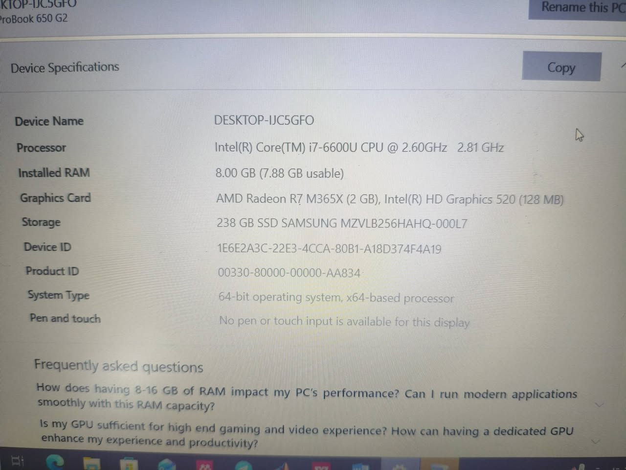 HP ProBook 650 G2

المعالج: Intel Core i7-6600U
الذاكرة: 8GB RAM
التخزين: 256GB SSD
الشاشة: 15.6 إنش

جهاز عملي وسريع بفضل قرص SSD، مناسب للدراسة والعمل المكتبي والتصفح ومشاهدة الفيديوهات والاجتماعات الإلكترونية.

يشغل برامج الهندسة والتصميم الخفيفة إلى المتوسطة مثل:
AutoCAD، MATLAB، ETABS، SAP2000، SolidWorks (للمشاريع البسيطة والمتوسطة)، وبرامج Microsoft Office.

الحالة: مستعمل 

السعر: خاص


**إذا كنت صاحب هذا الإعلان وتريد حذفه لأي سبب، رجاءا أرسل رسالة إلى الدعم الفني**