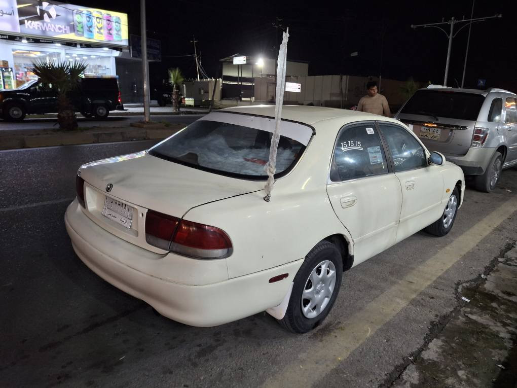 مازدا فاصولیا سعر38$ورقە 
رقم کرکوک مشروع وطنی 
بطاقە بنزین  موجود 
مودل 1992  گیر عادی 
سیارە بلاد تبرید شغال
سیارە بدون حادث بدون ضرر 
سیارە کل نقص مابی کل جاهز
مکان کرکوک رحیماوە
***********
*********** كركوك, العراق
