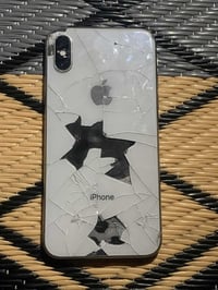 آيفون اكس • آي كلاود مقفل • شاشة مفطرة