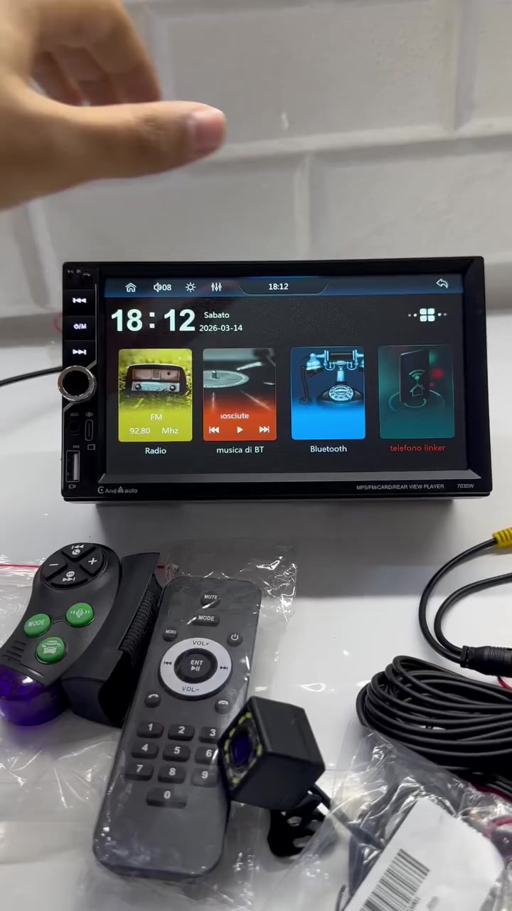 شاشة 7 انج كار بلي
تحكم ستيرن 
ريمونت
كامره خلفيه
كامل ملحقات 
يوجد توصيل جميع محافظات العراق


**إذا كنت صاحب هذا الإعلان وتريد حذفه لأي سبب، رجاءا أرسل رسالة إلى الدعم الفني**