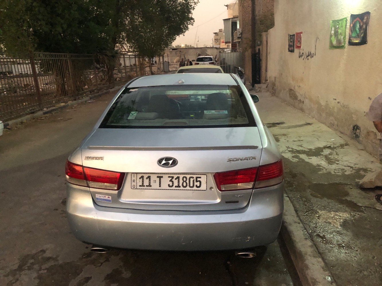 سوناتا ٢٠٠٧ باسمي رقم بغداد ٦ سلندر تخم تاير كير ومكينه جدد تبريد فتحه السعر ٨٠ ورقه مكاني بغداد
