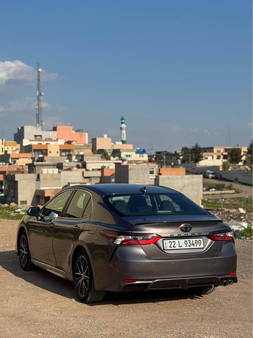 تيوتا كامري SE
موديل/2024
سبغ/ايك پارچه و نيو 
ايرباك/ هه مي شه رتن
سعر بلاش/185$
رقم سه نه وي جديد
بشت و بيش كه بس
گير و مه كينه شه رت
غرقان و برين شه رت
شانصي و به ته نه شه رت
مواصفات SE
شاشه مه زن
حساس
رادار 
كاميره
قوديك رادار
قوديك ايشاره
ويل كروم
هه ر چار تا جديد
٣ مود 
ايكو 
سپورت
نورمال
گير توماتيك
جام كاره باي 
لايت ليد
لايت زينو
كوشن كاره باي
شوين /ئاكري *********** اكر, نينوى
