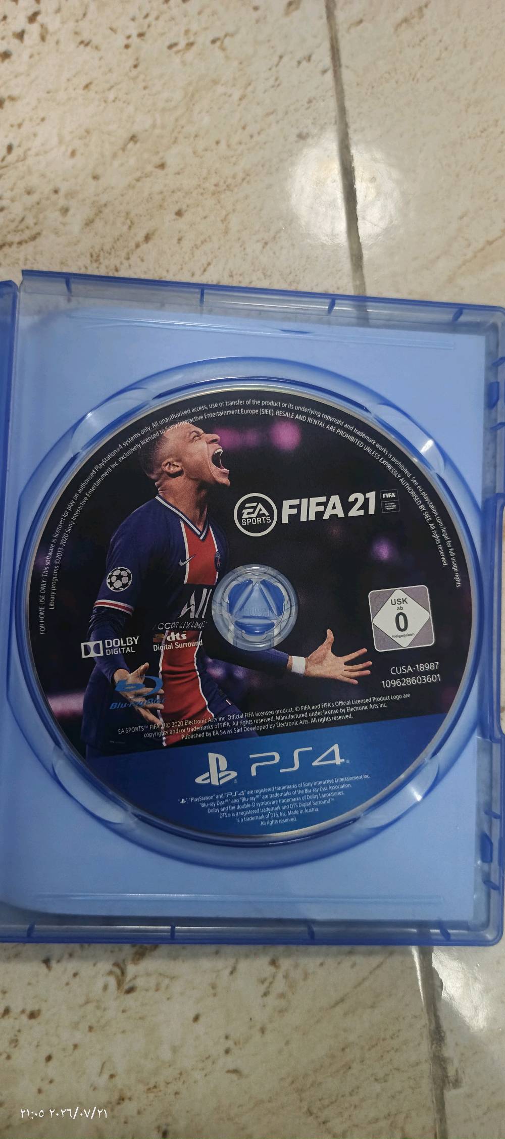 السلام عليكم قرص فيفا 2021 نظيف للبيع السعر 15 ألف