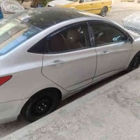 سيارة اكسنت موديل 2015 خليجي حادث الجاملغ الأمامي الأيمن مصبوغة محرك 1...