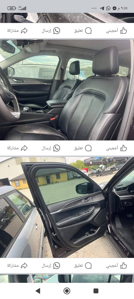 السلام عليكم جيب جراند شيروكي للبيع ليمتد 7 راكب موديل 23 بدون ايرباك ماشية 33 ألف  مبدل بس بنيد أصلي والجاملغ الأيمن بي تصليح السيارات في بغداد السعر 310 ثلاث شدات وعشرة اوراق ***********
