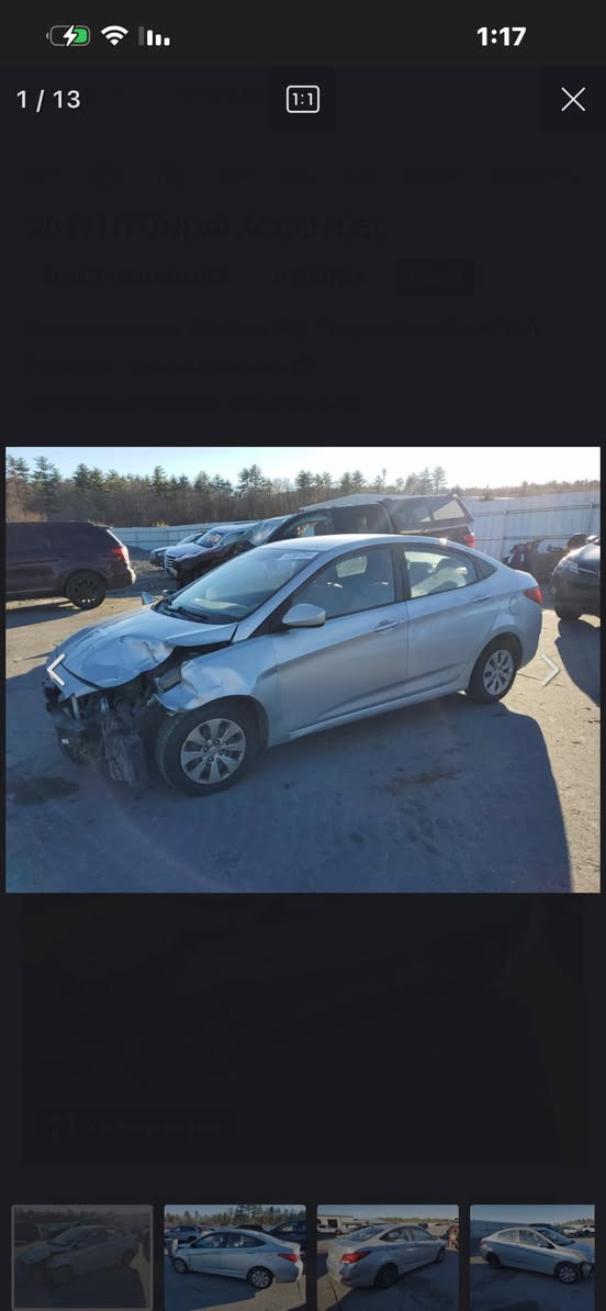 السلام عليكم اخوان اكسنت 2017 لون سلفر غير محدد مبدل بيها جاملغ و بنيد صور الحادث ويه المنشور. ماشيه 152 قابل للزيادة  بيها جراد عله صبغ امريكا للاستفسار ‭0776 371 1942‬ واتساب
السعر 91 مجال بسيط مكاني البياع
