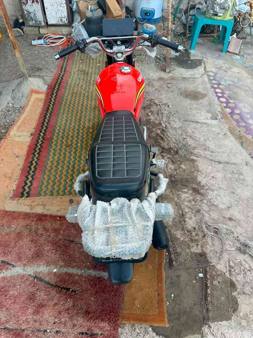 السلام عليكم لبيع دراجه يرانيه موديل ٢٥شهر ٥مكينه 200دراجه جديده كلش ستخدام مال بيت بعده رنبه مكاني بغداد حي اور ***********سعره850
