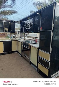 كاونتر مرمر • ٨ قطع ٧ متر • طباخ وشفاطة