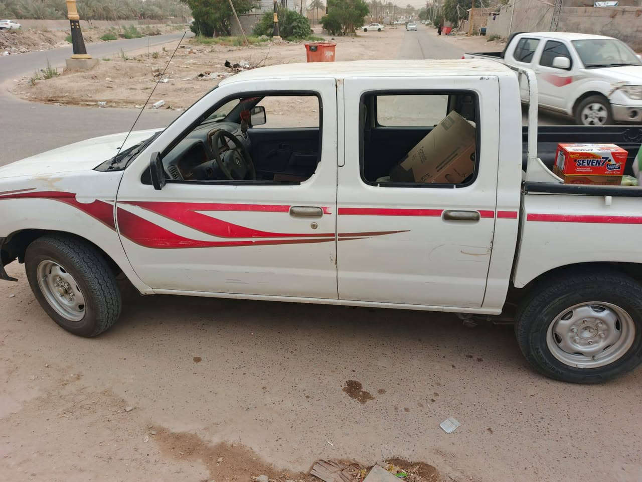 نيسان دبل قماره ٢٠٠٣ مزاد وزارة الداخليه تترقم كربلاء وكاله ام الباركود السعر ٤٧ وبيه مجال قليل العنوان كربلاء ***********
