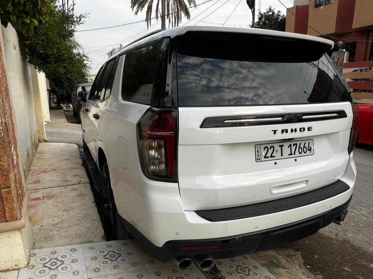 تاهو ٢٠٢٣
كانتري 
رقم أربيل 
حادث جاملغ. فقط بارد
عنوان ديالى 
***********
