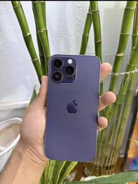 ايفون 14 برو ماكس 128 نضافه 100 غراض كامله  بطاريه 85  دبل سيمكارت الس...