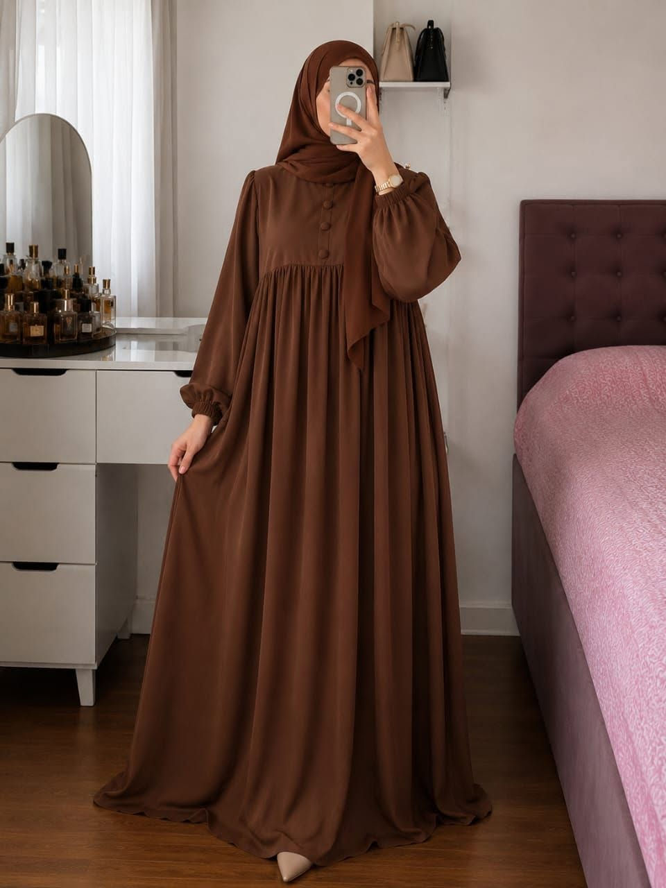 جينا 🏃‍♀️وجبنا ليكوم الجديد 
طقم متكامل بتمن زوين ❤عباية  صدفة فالصدر  سامبل   مع 👠فولار سامبل توب كريب مكيزلقش عبار1.5\1.5❤    محتشمة.  توب عباية  روزا بارد وخفيف، مريح فاللبسة للخدمة والمناسبات. الدفع عند الاستلام والتوصيل لباب دارك. الكمية محدودة.
ليطاي m  L Xl XXL 3xl 4xL
محتشم + فخم + عملي. الدفع عند الاستلام  
للطلب دوزي بريفي🛴


**إذا كنت صاحب هذا الإعلان وتريد حذفه لأي سبب، رجاءا أرسل رسالة إلى الدعم الفني**