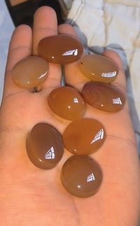 عقيق يماني • طبيعي • مشمشي