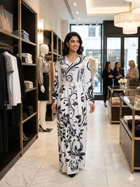 فستان طويل • فري سايز • كريب صيني