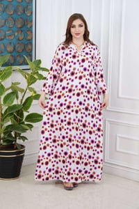 دشداشة نسائي • كشمير مشجر • مقاسات 2XL-5XL