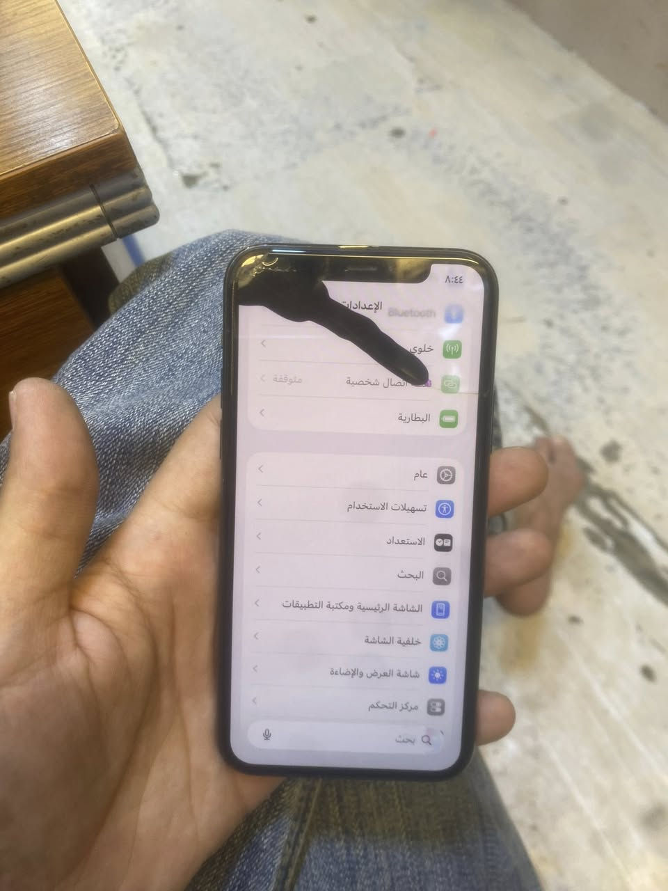 ١١ برو ذاكره ٢٥٦ ممفتوح ولا مبدل شي فقط سواد شاشه وتشتغل لمس فيس ايدي شغال ونضيف الجهاز مكاني ببغداد بياع سعره١٧٠ الف ***********
