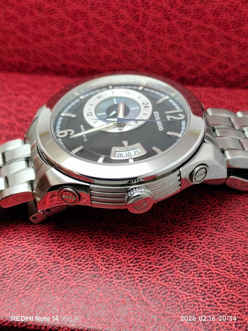 ساعة(کادینیو) اوتوماتیك
ماكینة اوتوماتیك 21حجر مایوتا یابانی
نافذه للعرض والتاریخ
نظام 24 ساعة و مینا صدفي
كامل استیل
قطر 43ملم
السعر 175 دولار👉
المكان/ السلیمانیة
يوجد توصيل


**إذا كنت صاحب هذا الإعلان وتريد حذفه لأي سبب، رجاءا أرسل رسالة إلى الدعم الفني**