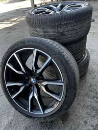 BAM X7 ويل كب معى تاير حجم 22 اثنان متضرر الويل  الستفسار 07716374204