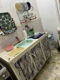 كاونتر ألمنيوم • نظيف • فطر بالمرمر