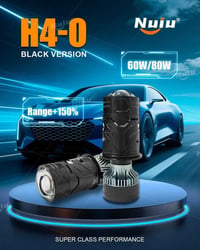 عدسة LED • H4 • أسود