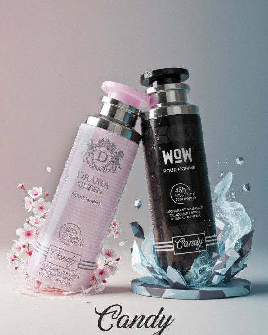 🔴 معطرات كاندي CANDY ✨

✔️ متوفره بـ 10 اصناف ولا اروع 

✔️ نسائي - رجالي 
✔️ حجم 200 ml


**إذا كنت صاحب هذا الإعلان وتريد حذفه لأي سبب، رجاءا أرسل رسالة إلى الدعم الفني**