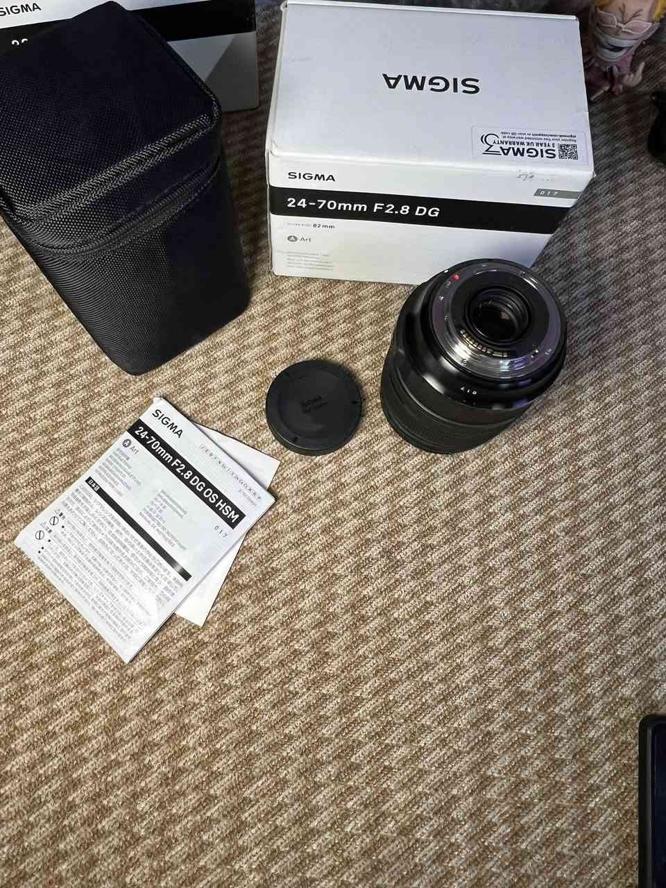 SIGMA 24-70mm F2.8 DG 82
مستخدم نظيف ***********
السعر 950 الف
