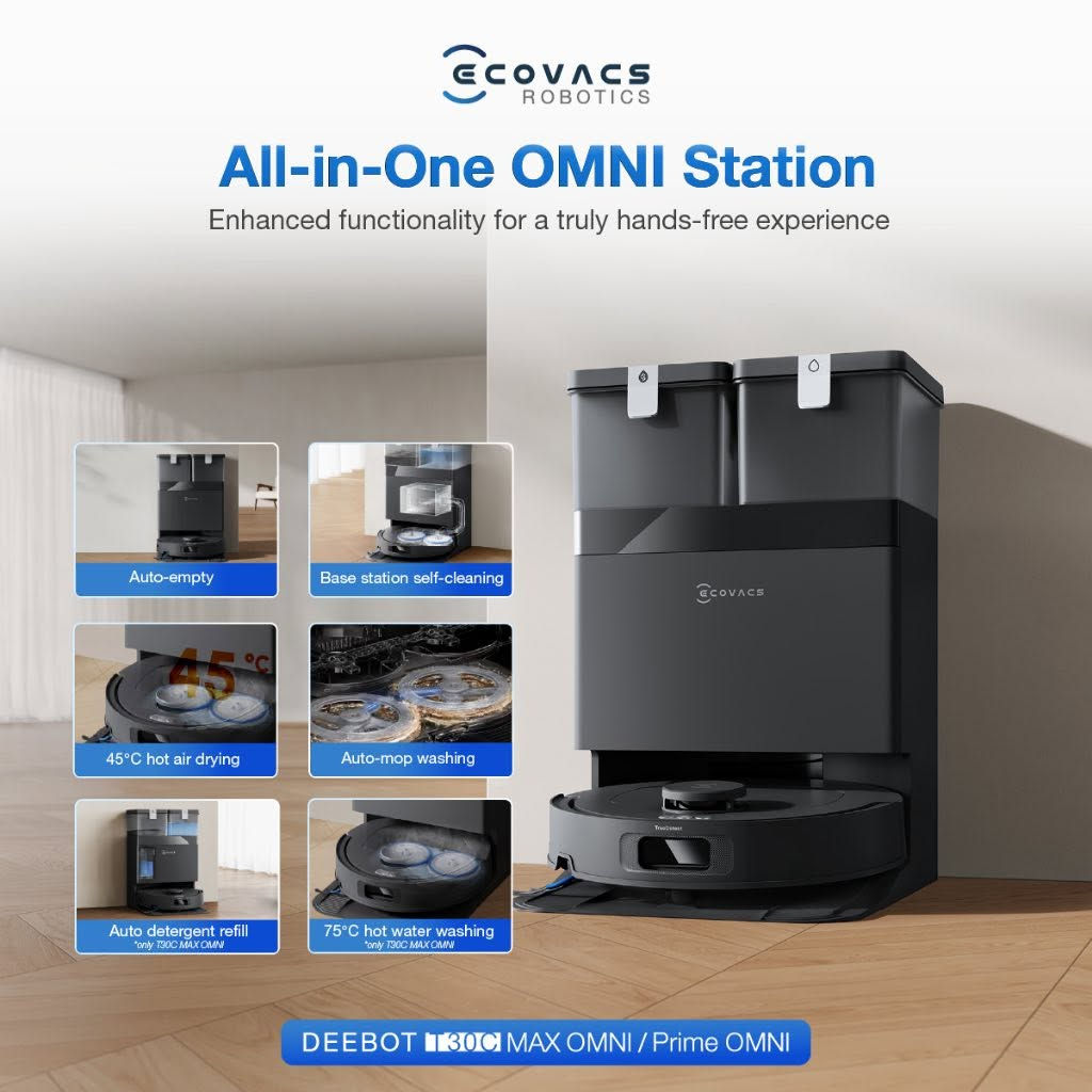 السعر ٦٩٠ جديد لوك
مكنسة الروبوت ECOVACS T30C
 قوة شفط هائلة 20,000 باسكال
 غسل ومسح احترافي للأرضيات
 غسل الوصلة (المماسح) بالماء الحار لإزالة الأوساخ والبكتيريا بشكل أفضل
تجفيف الوصلة بالهواء الحار لمنع الروائح الكريهة
رفع المماسح تلقائياً عند المرور على السجاد
تجنب ذكي للعوائق والتنظيف حول الأثاث بدقة
تحكم كامل عن طريق تطبيق الهاتف
عودة تلقائية للشحن وإكمال التنظيف من نفس المكان


**إذا كنت صاحب هذا الإعلان وتريد حذفه لأي سبب، رجاءا أرسل رسالة إلى الدعم الفني**