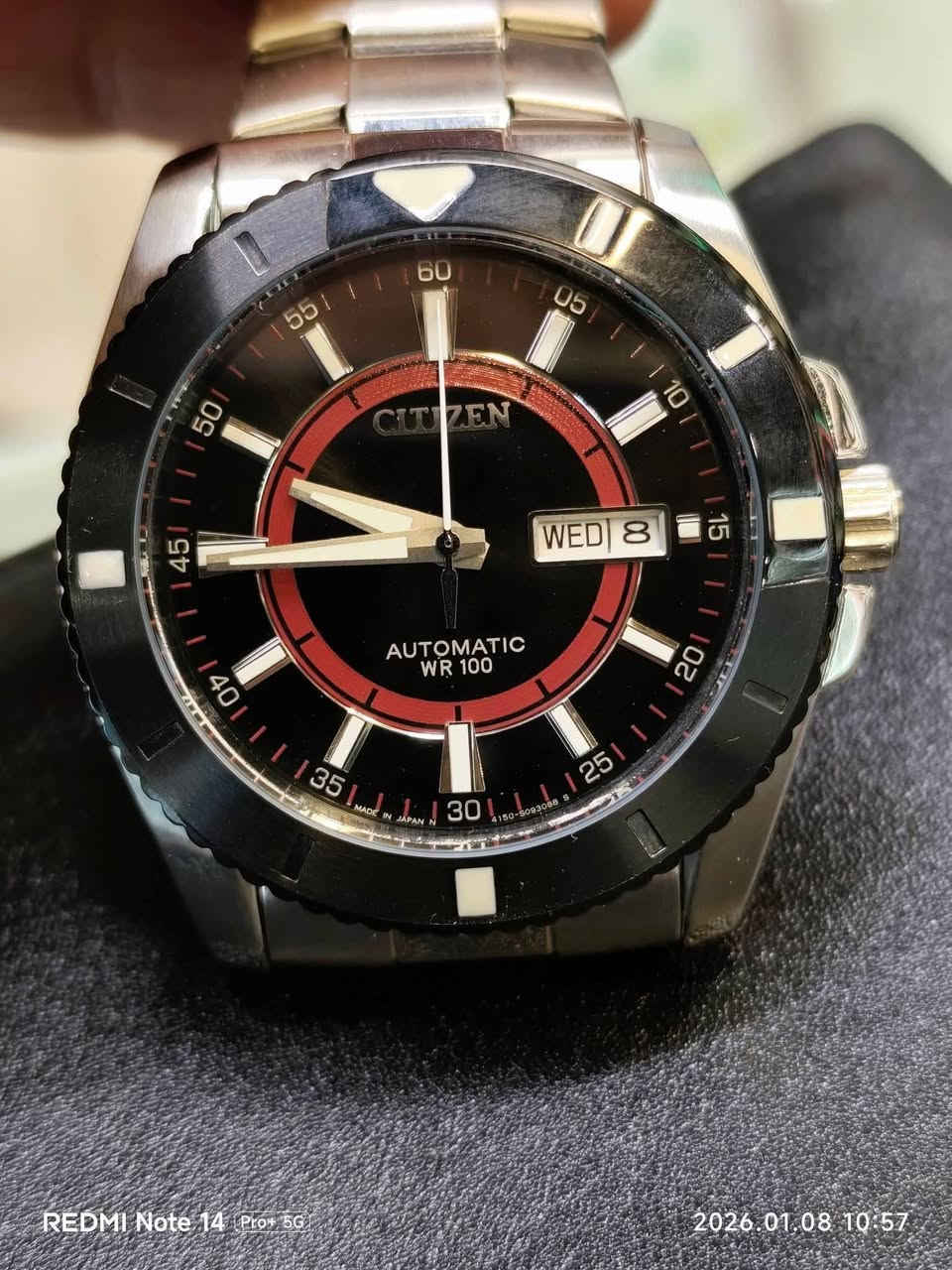 ساعة(ستیزن) اوتوماتیك
ماکینة مایوتا یابانی 21 حجر

نافذة للعرض التاريخ

 جدید مامستعمل

قطر 42ملم 

السعر 200$ دولار

مکان/السلیمانیە

یوجد توصیل.


**إذا كنت صاحب هذا الإعلان وتريد حذفه لأي سبب، رجاءا أرسل رسالة إلى الدعم الفني**